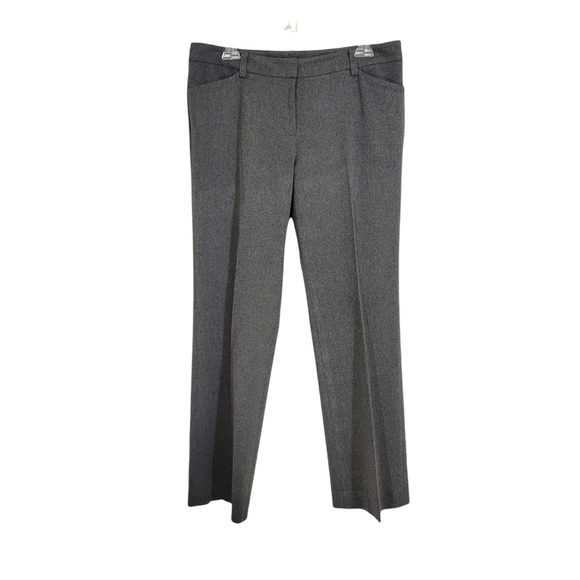 Doncaster Collection Grey Straight Leg Dress Pants